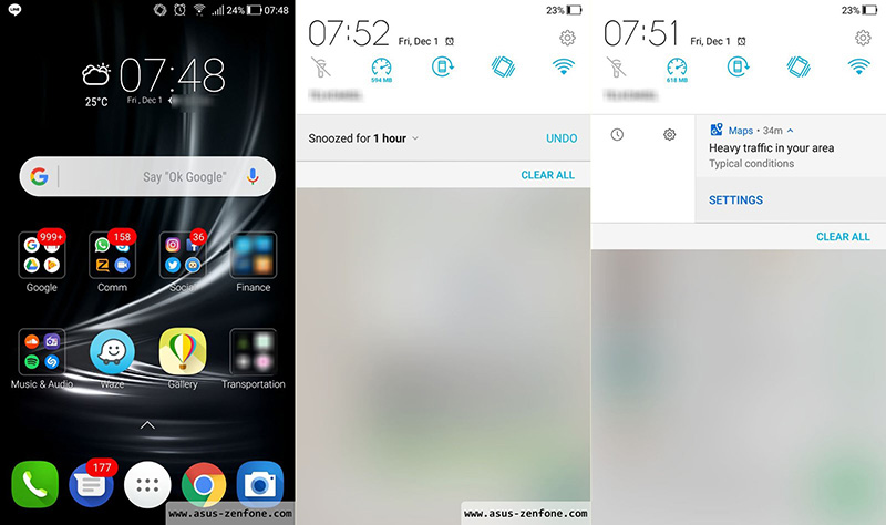 ASUS Zenfone 3 Android Oreo ZenUI