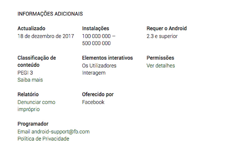 Facebook Messenger Lite Google Play Store