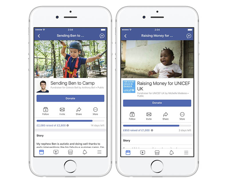 Facebook ajuda donativos ajudar