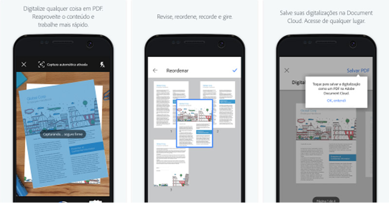 Google Play Store Adobe Scan Files Go
