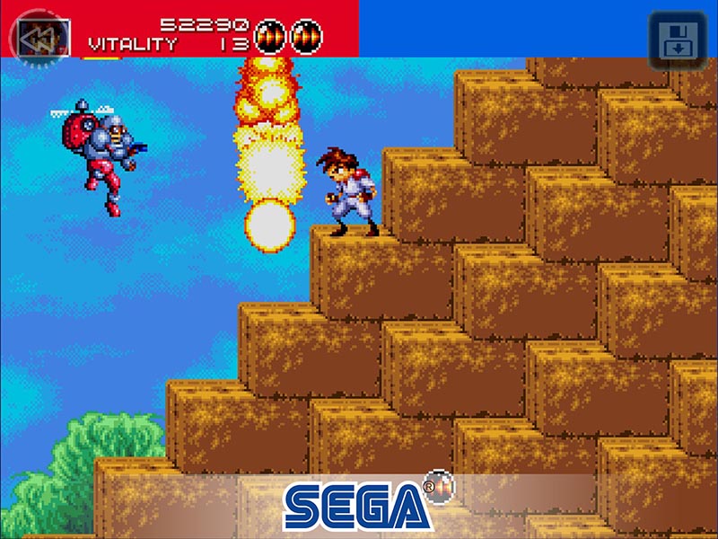 SEGA Google Play Store Gunstar Heroes Classic