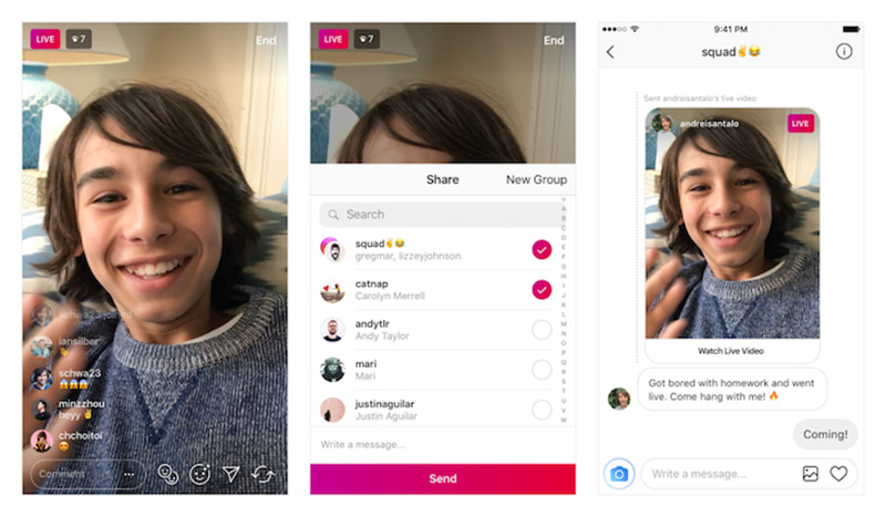 Instagram Lives amigos
