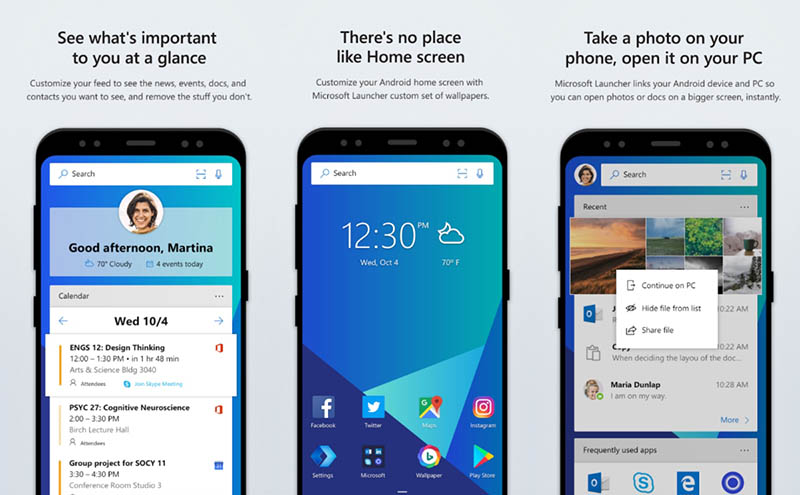 Microsoft Launcher Android Google Play Store