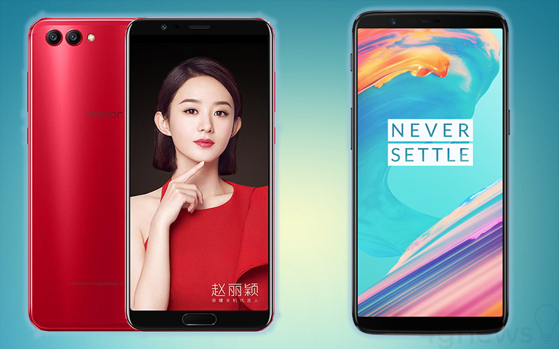 OnePlus 5T Huawei Honor V10