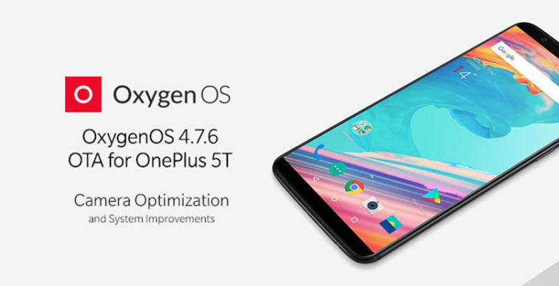OnePlus 5T OxygenOS v4.7.6