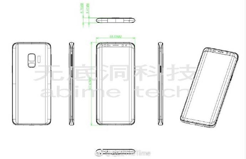 samsung s9 length