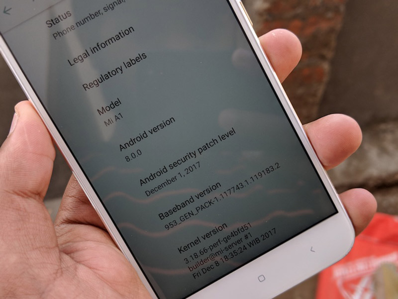 Xiaomi Mi A1 Android Oreo