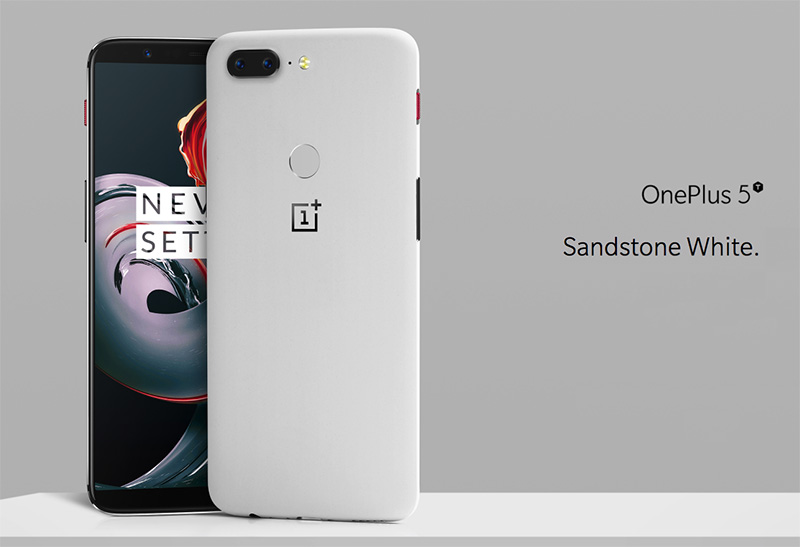OnePlus 5T Android Oreo Sandstone