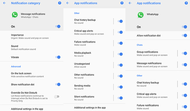 WhatsApp Android Oreo novidades