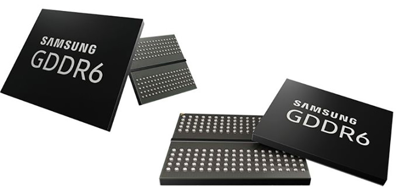 stock de memória Samsung produção memórias GDDR6 1