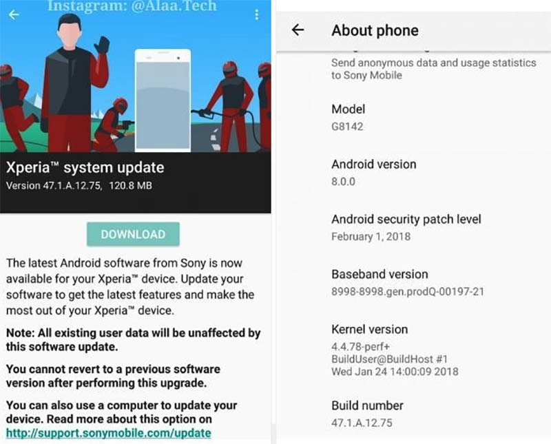 Sony Xperia XZ Premium Android