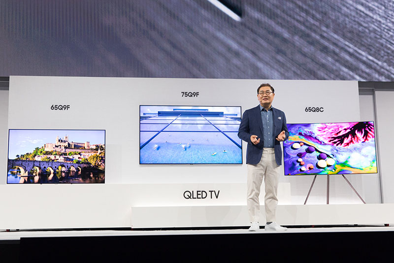 TV's QLED TV Smart TV's Jonghee Han, President of Visual Display Business Samsung Electronics The Wall microLED TV QLED Samsung