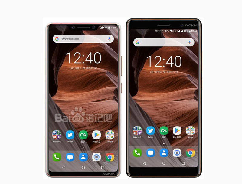 Nokia 9 smartphone android notch