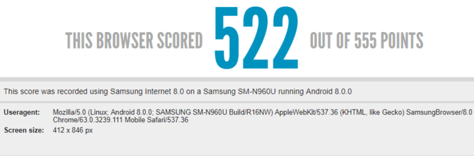 Samsung Galaxy Note 9 Android Oreo