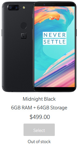 OnePlus 5T OnePlus 6 Android EUA