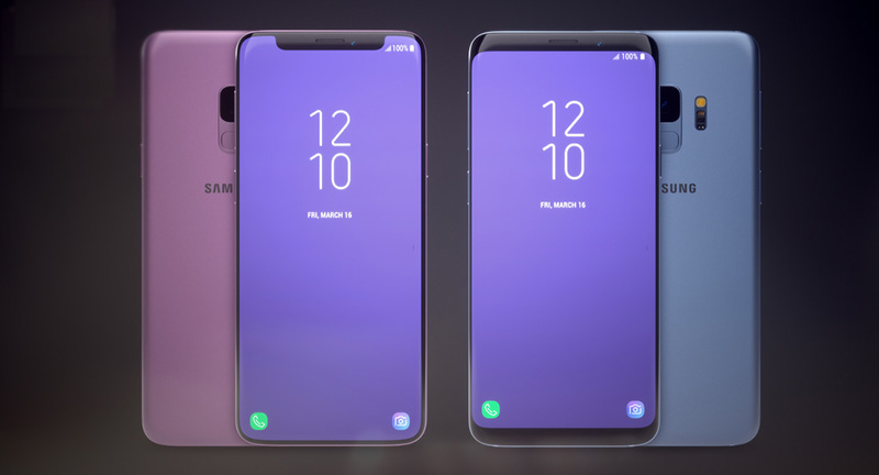 Samsung Galaxy S9 notch Apple iPhone X 4