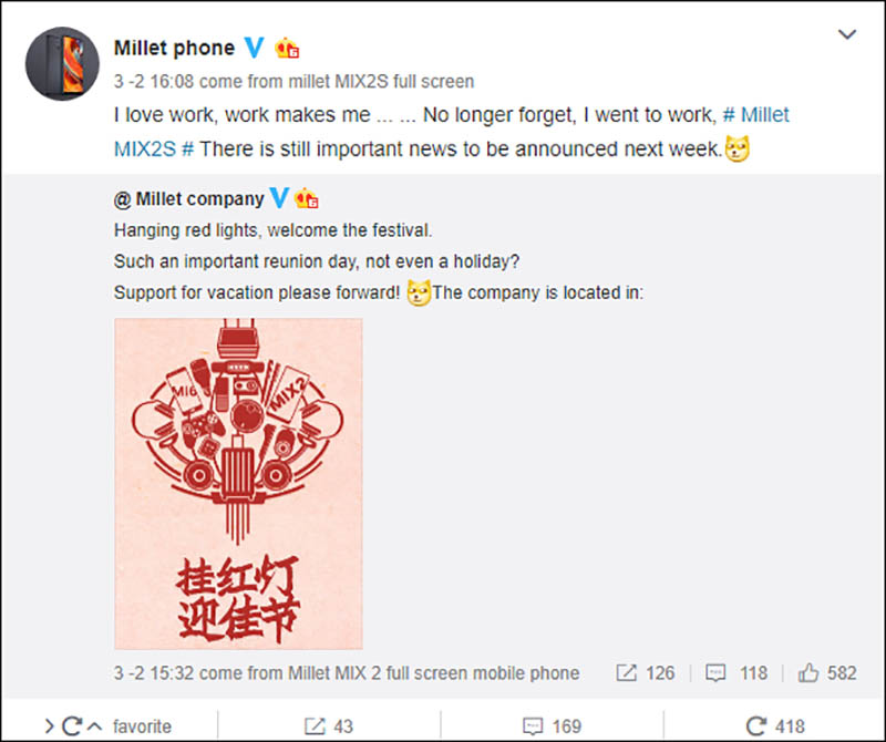 Snapdragon 845 Xiaomi Mi MIX 2S Android