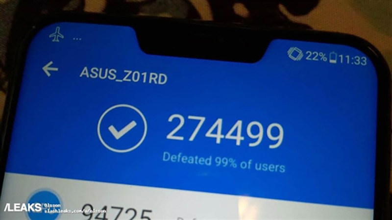 ASUS Zenfone 5Z Xiaomi Mi MIX 2s AnTuTu pontuação