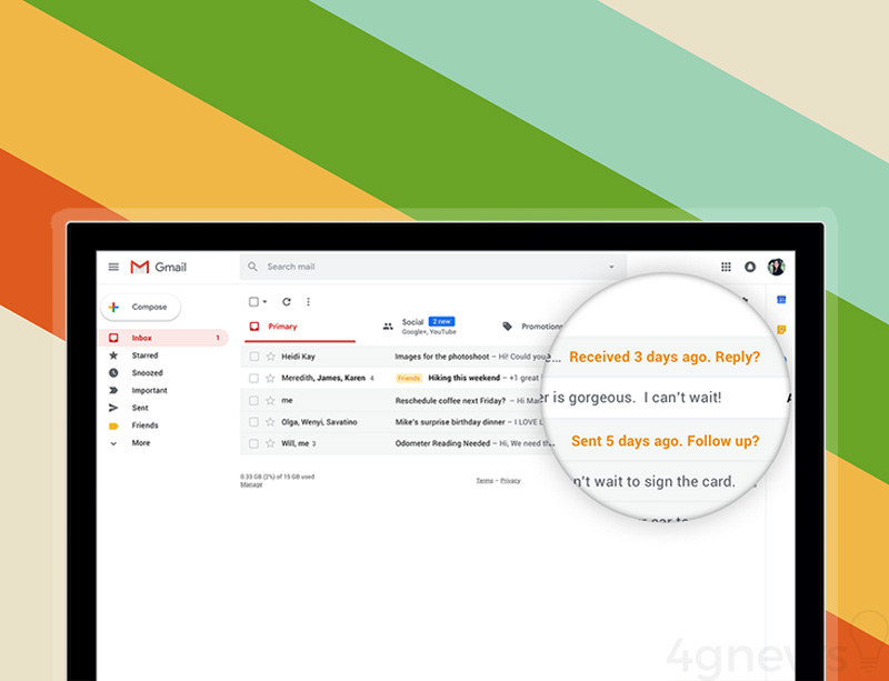 Gmail da Google Android iOS