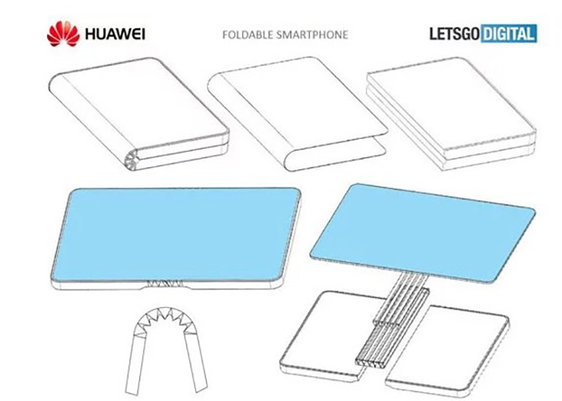 Huawei Samsung smartphone dobrável dobrável smartphone dobrável