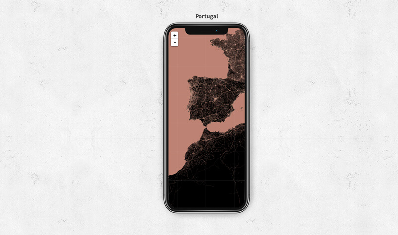 Cria um wallpaper minimalista com mapa mundo para Android e iPhone