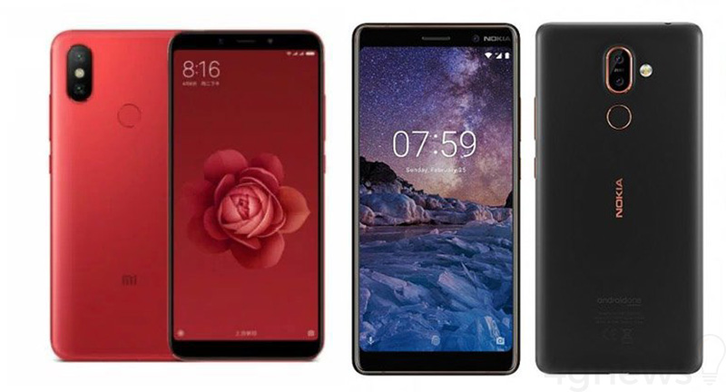 Xiaomi Mi 6X Nokia 7 Plus