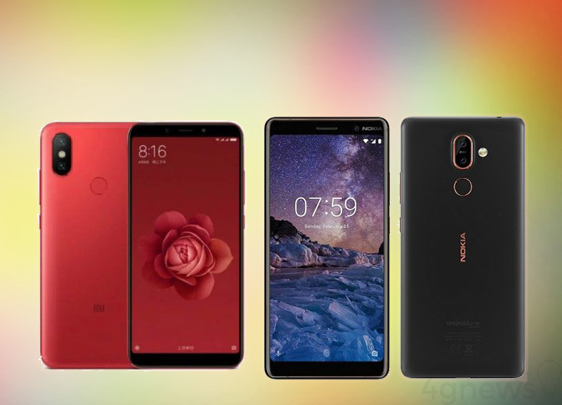 Xiaomi Mi 6X Nokia 7 Plus Android Oreo
