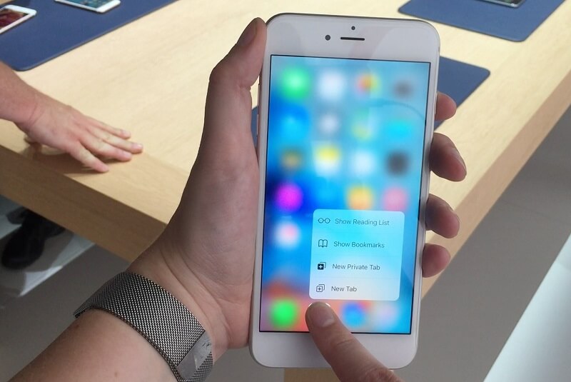 3D Touch da Apple num iPhone