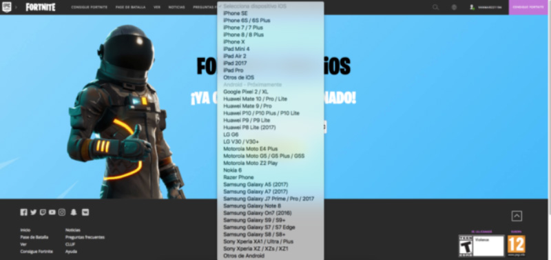 Fortnite no teu Android? Vê se estás na lista para jogar ... - 800 x 377 jpeg 70kB