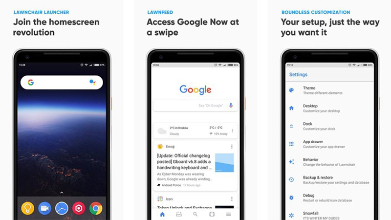 Lawnchair-Launcher Google Now Launcher Android Google Play Store