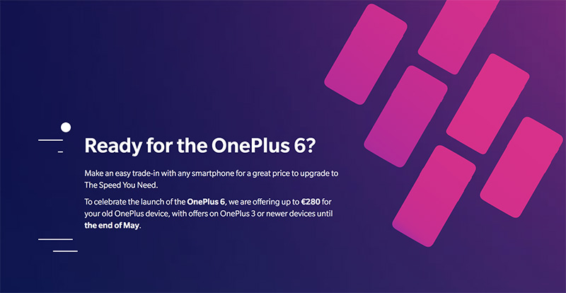 OnePlus 6 trade-in Android Oreo Google