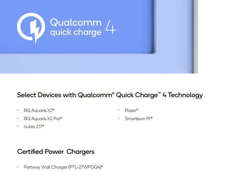 Qualcomm Xiaomi Mi 8 Android Quick Charge