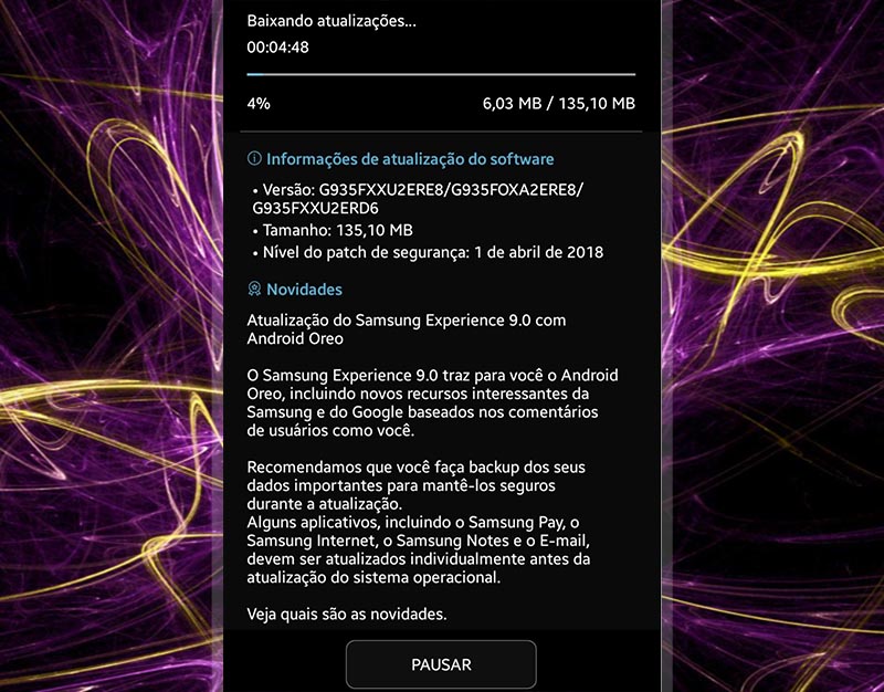Samsung Galaxy S7 Android Oreo Google