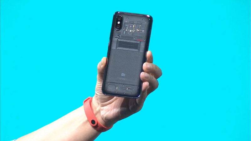 Xiaomi Mi 8 MIUI 10 Xiaomi Smart Band 3 transparente