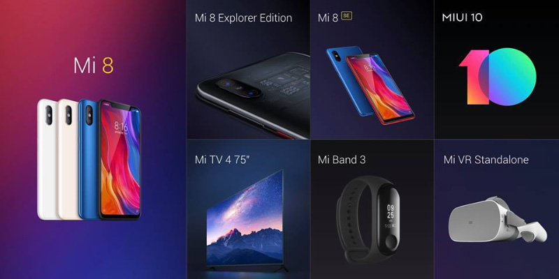 Xiaomi Mi Band 3 Xiaomi Mi 8