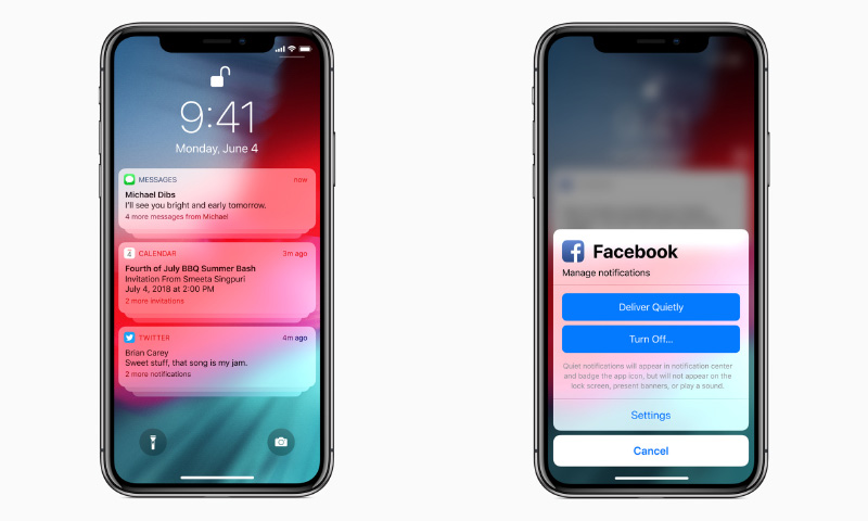 Apple iPhone X Samsung Android Oreo Google Apple iOS 12 WWDC 2018