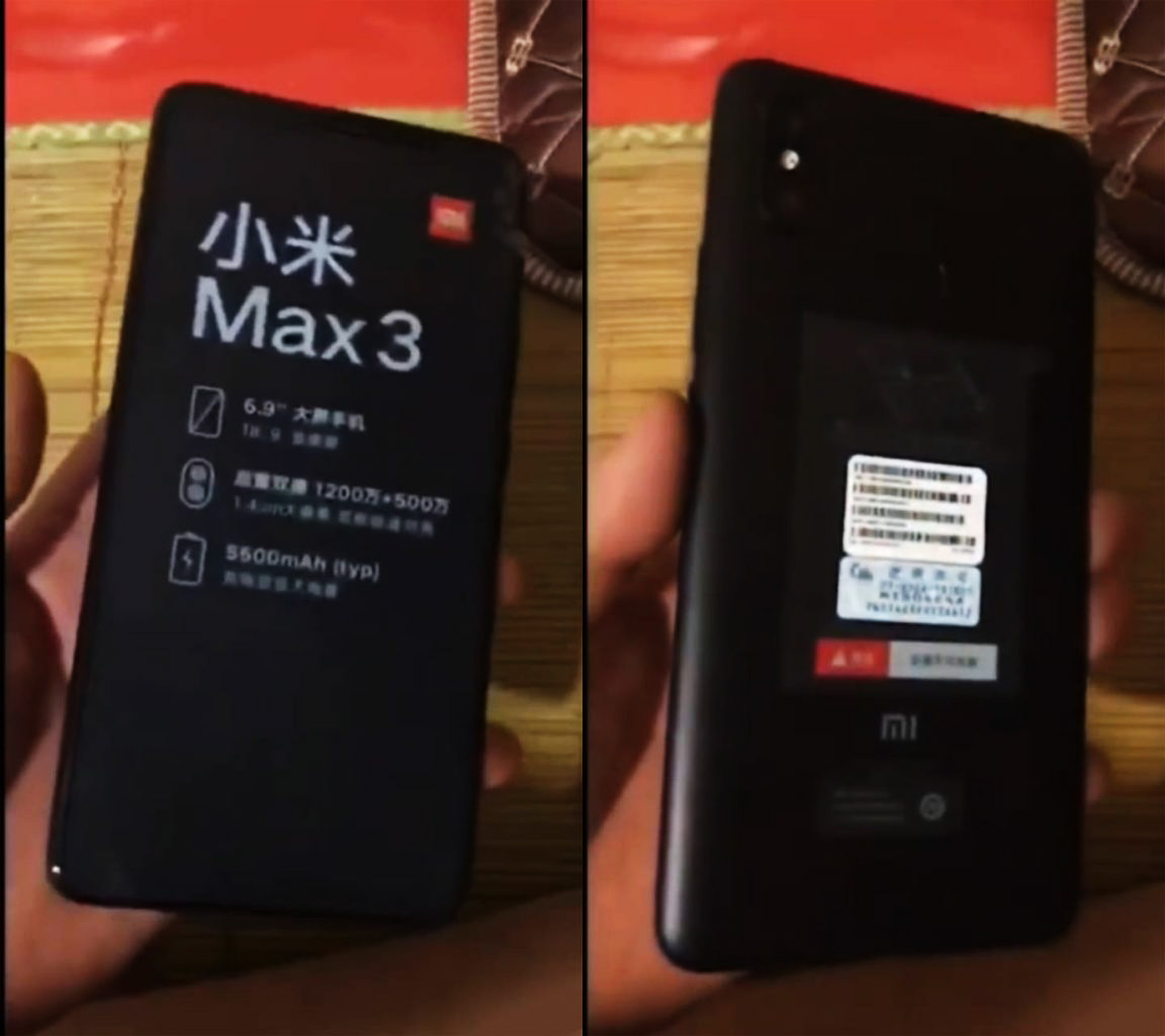 Xiaomi Mi MAX 3 Android Oreo MIUI 10