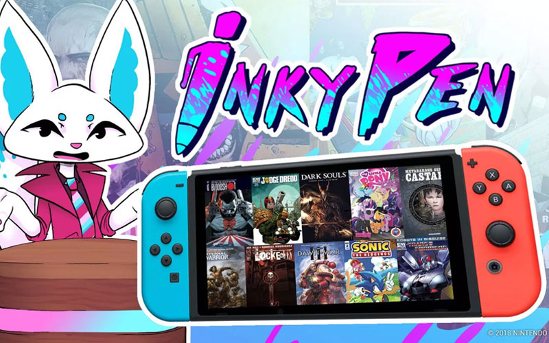 Nintendo Switch Inky Pen banda desenhada 4gnews