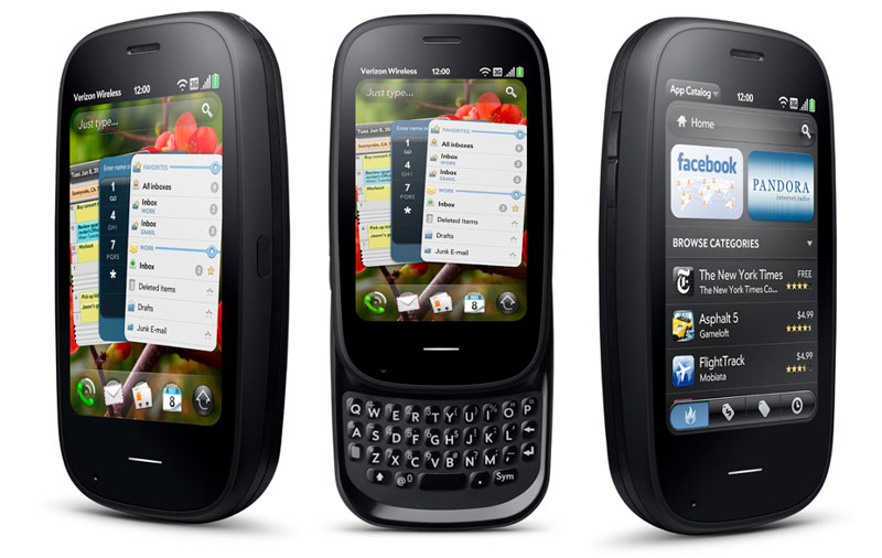 Os antigos smartphones da Palm