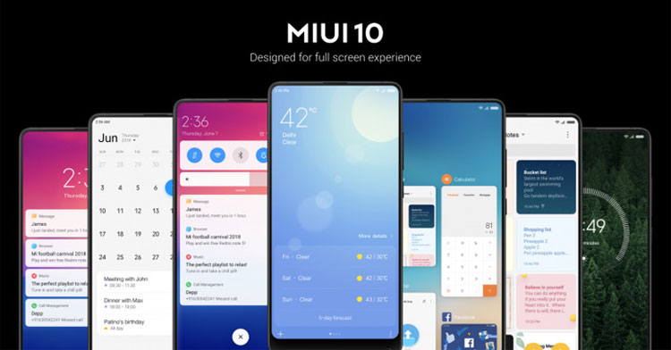 Xiaomi MIUI 10 smartphone android 4gnews