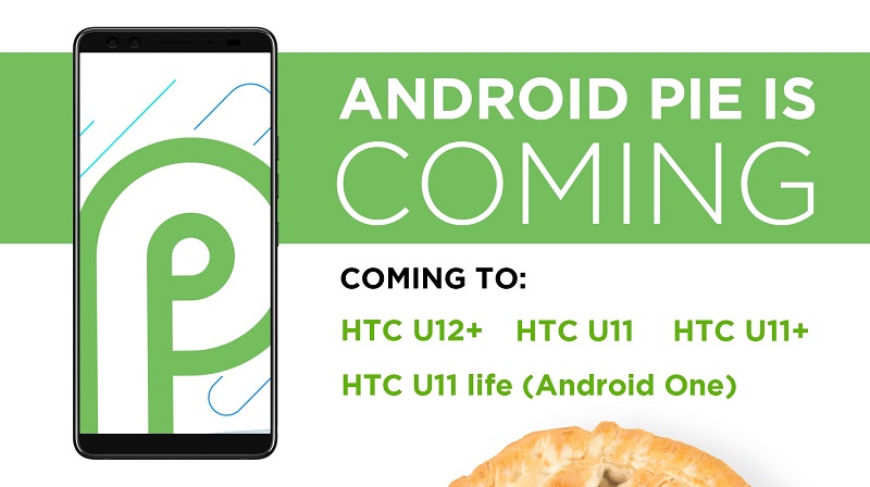 Android Pie HTC smartphones