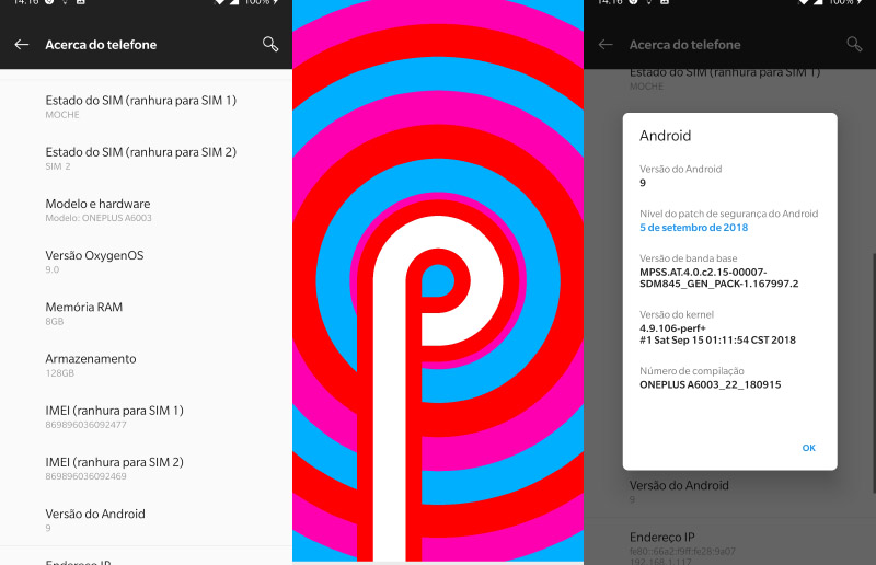 Android Pie OnePlus 6