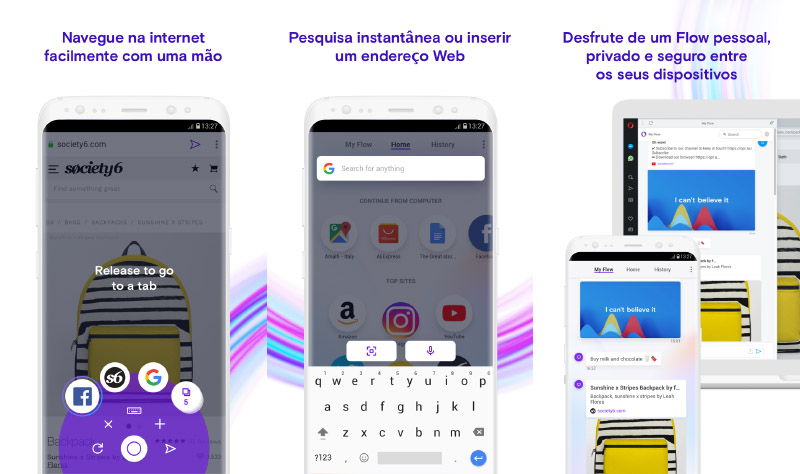 Opera Touch Android browser Dark Mode