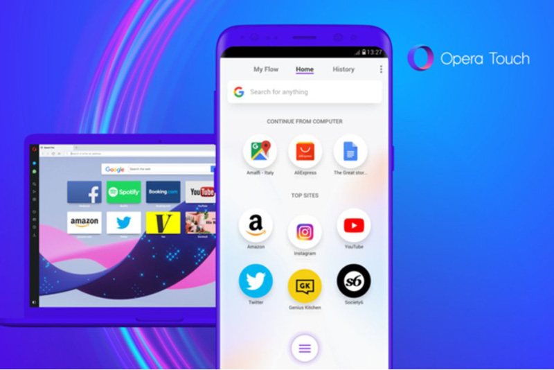 Opera Touch Android browser Dark Mode