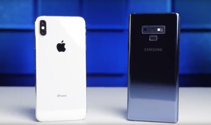 Samsung Galaxy Note 9 Apple iPhone XS Max