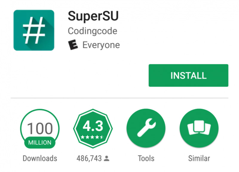 Android Google Play Store SuperSU