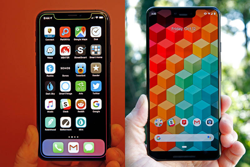 Android iOS Apple iPhone XS Google Pixel 3 Android Pie iOS