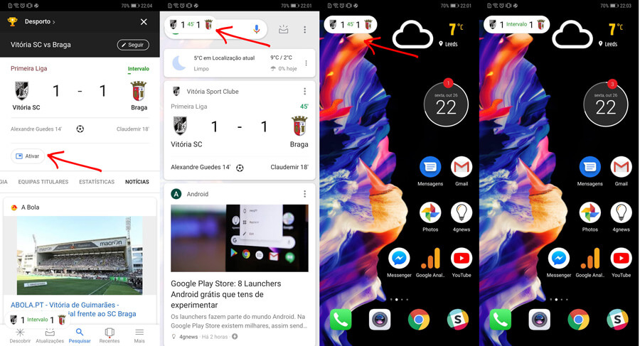 Google Feed: Acompanha os jogos de futebol em direto como nunca - 4gnews