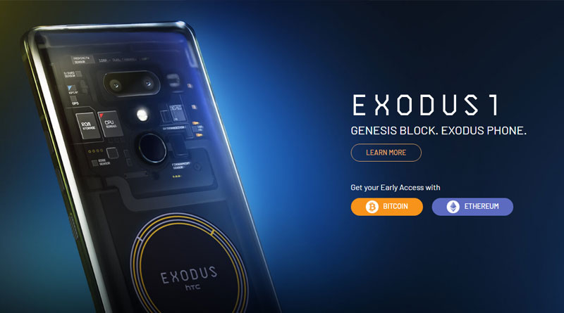 HTC exodus 1 criptomoedas Android