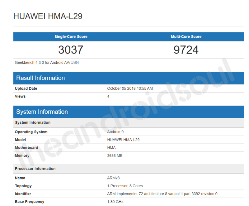Huawei Mate 20 Android Pie